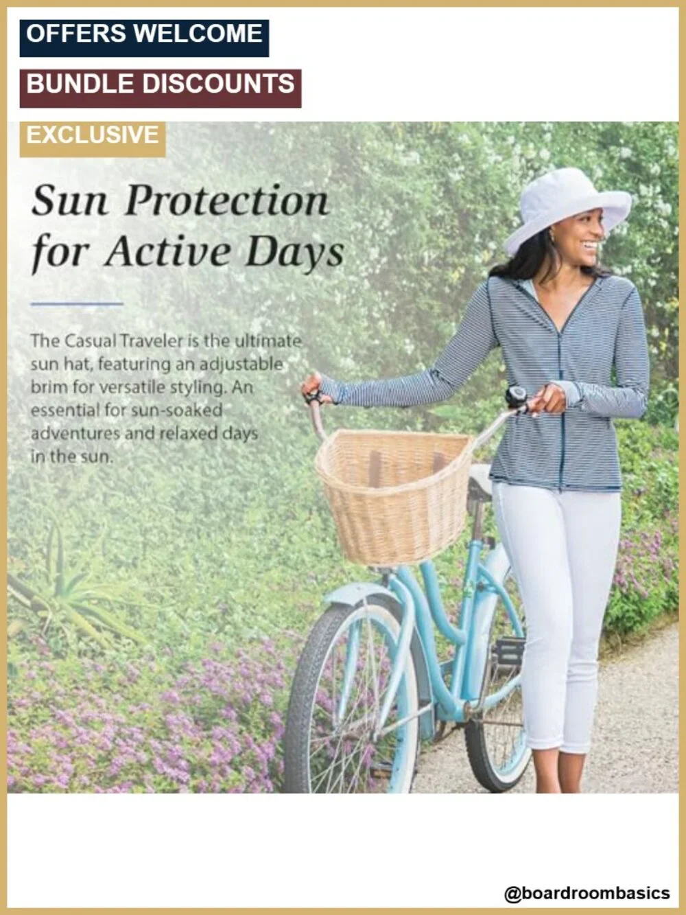 UPF 50+ Women's Sun Hat Wide Brim Packable Adjustable Microfiber